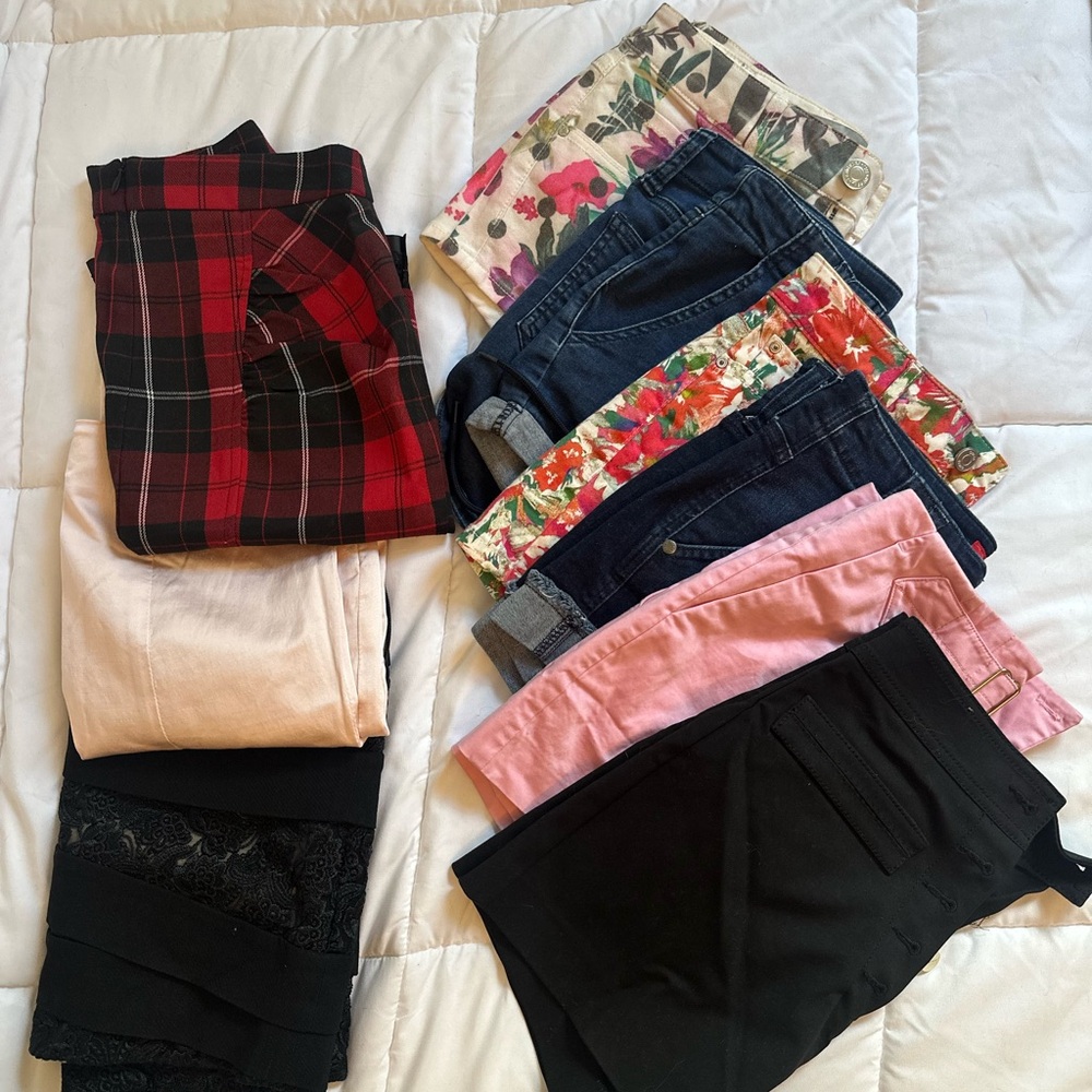 Bebe Guess Marciano lot of 9 Assorted Shorts and Skirts